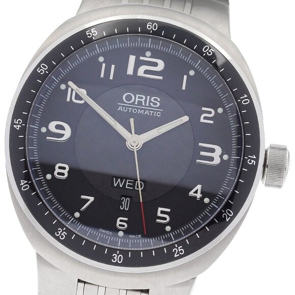 ORIS TT3 7589 Day date black Dial Automatic Men's Watch_903445 - Picture 1 of 6